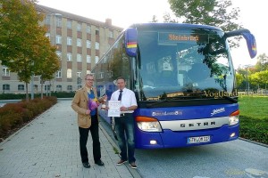Start der Fernbuslinie Gera   Frankfurt a. M.