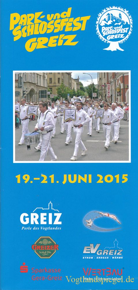 Programm Park und Schlossfest 2015