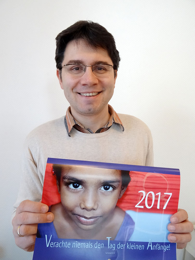 Pfarrer Christian Colditz: Kalender unterstützt Indienprojekt