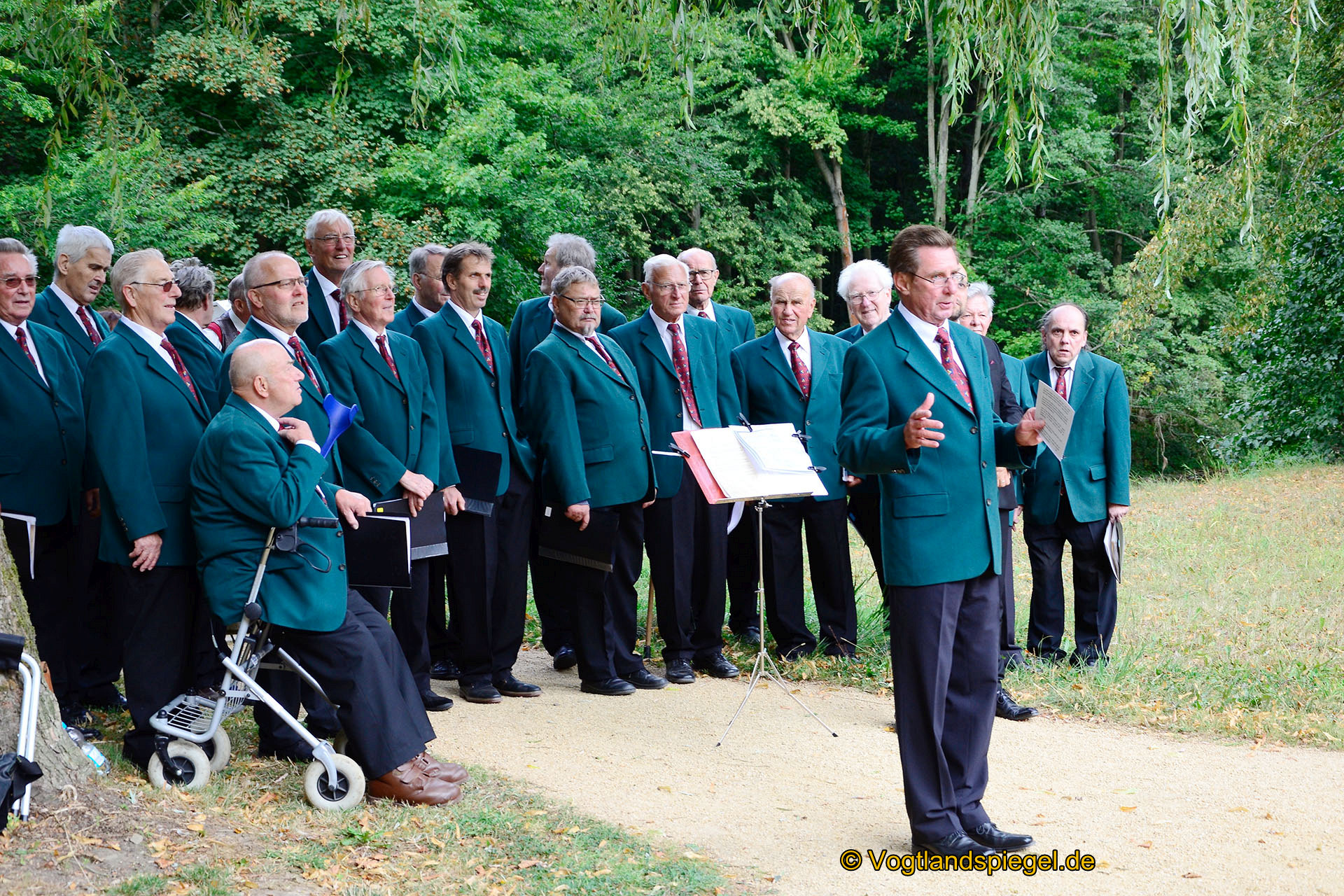 Männerchorgemeinschaft Greiz lud zum musikalischen Parkspaziergang ein